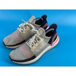 adidas Ultraboost Shoes Mens 10 Gray Navy Running Sneakers Lightweight Comfort